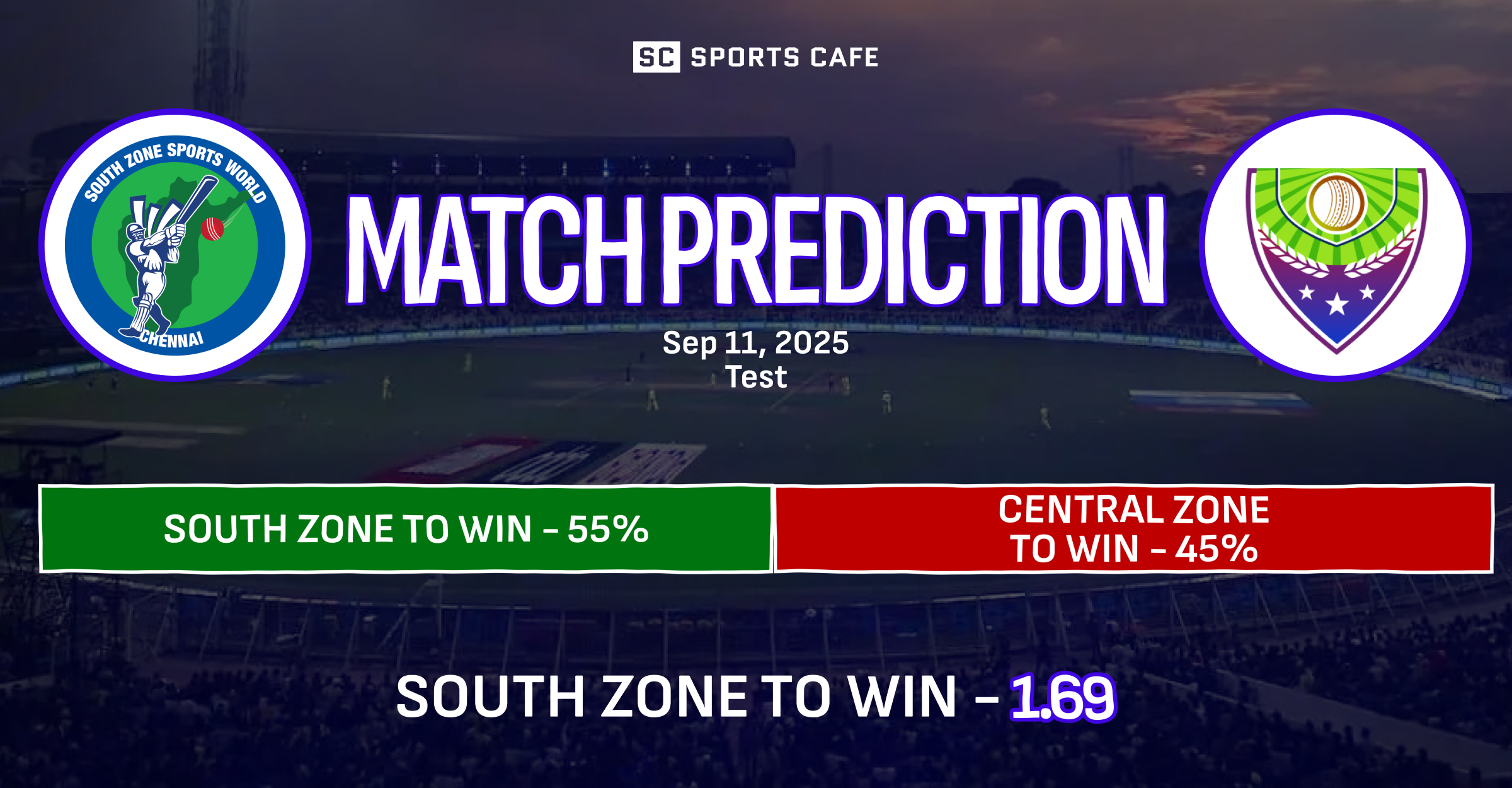 South Zone vs Central Zone